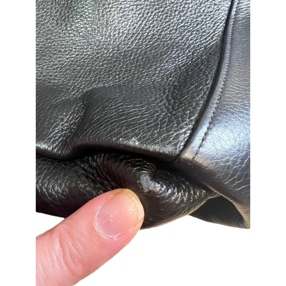 Coach Black F1381-F28966 Hobo Bag Leather Gold Hardware Logo Emblem - Picture 6 of 13